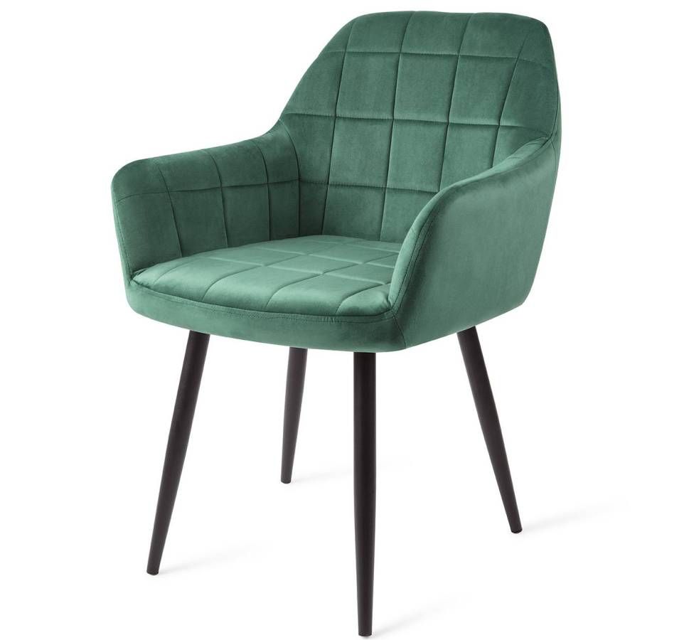 eetkamerstoel mintgroen velvet